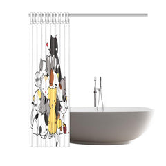 cat print shower curtains - Cute Cats Store