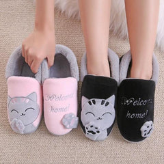 fluffy cat slippers - Cute Cats Store