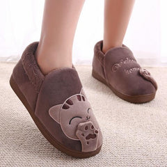 fluffy cat slippers - Cute Cats Store