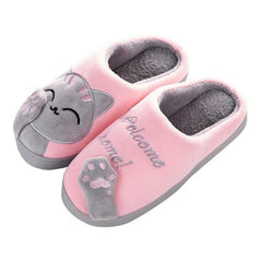 winter cute cat slippers - Cute Cats Store
